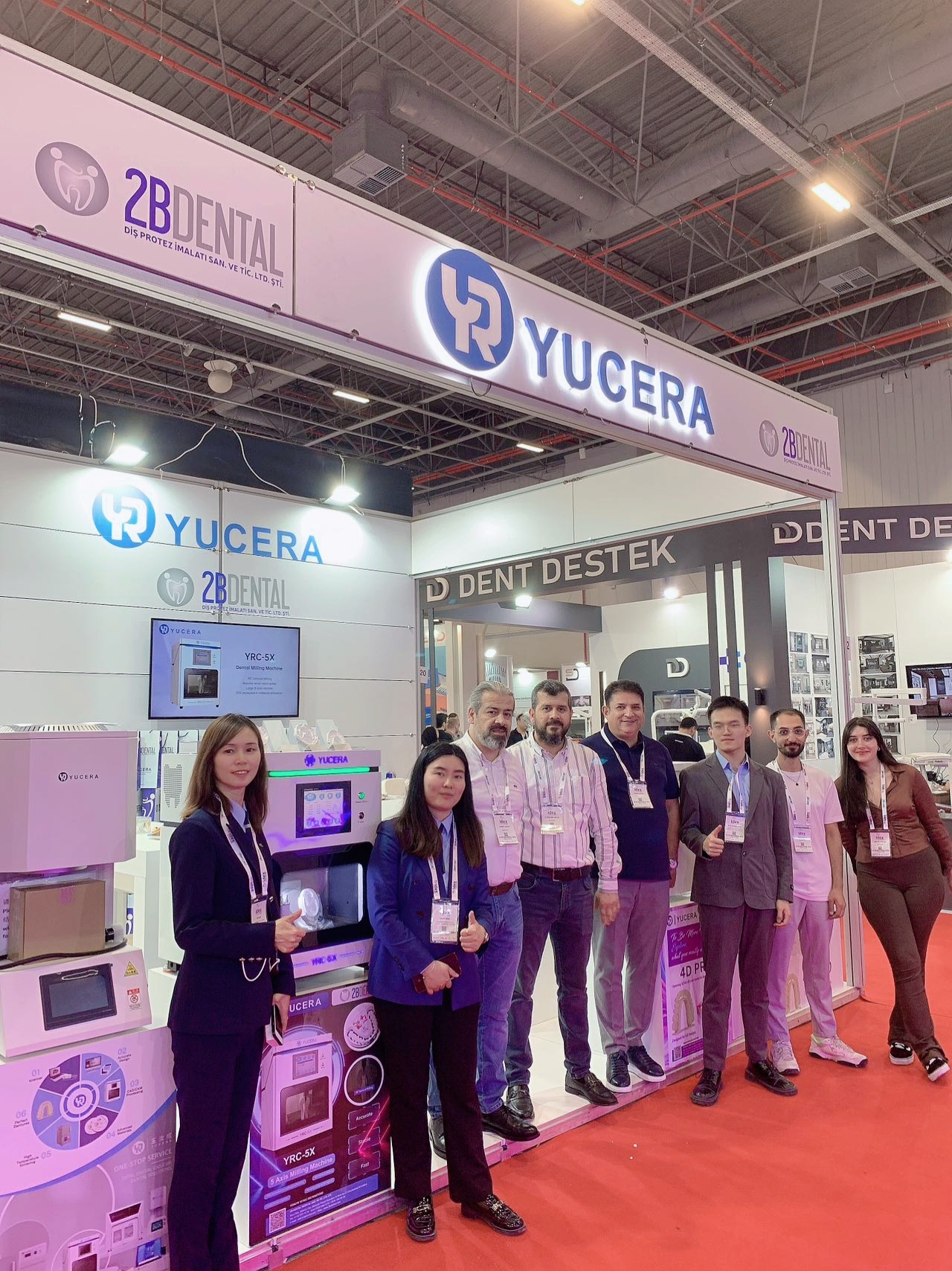 Yucera and our agent 2B dental at IDEX Istanbul 2023 Shenzhen