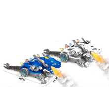 Electric spray game lighting music walking kids simulation dinosaur toys