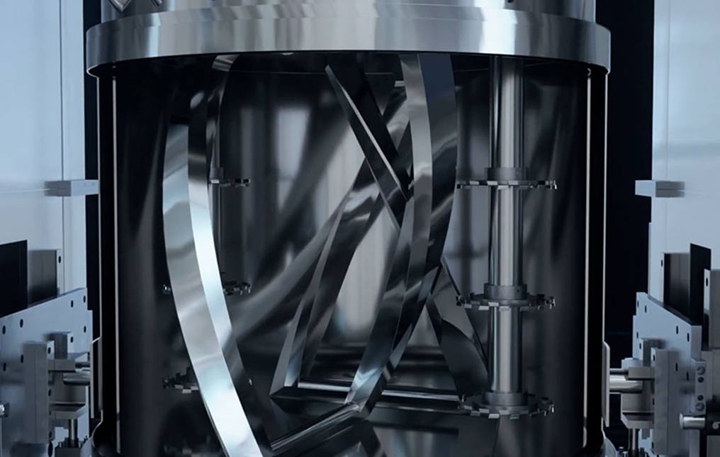 Dual-Shaft Mixer Battery Slurry Processing System