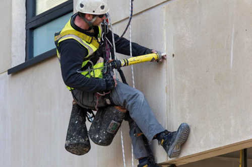 application of silicone glue