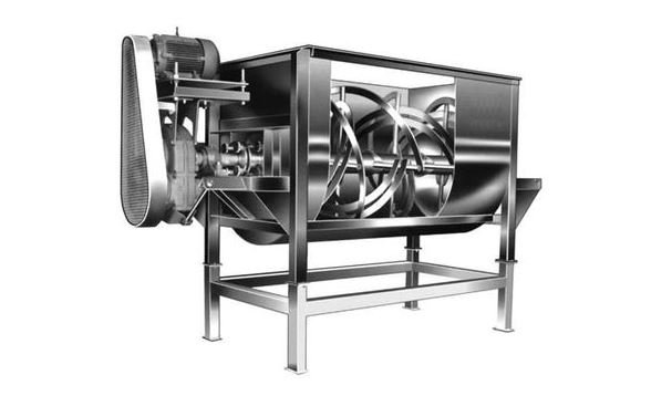 Horizontal ribbon blender