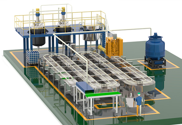 hot melt glue pillow production line