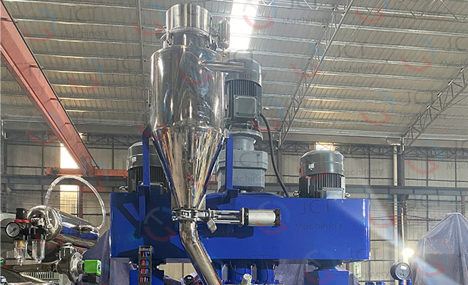 স্বয়ংক্রিয় খাওয়ানো ট্রিপল খাদ মিশুক triple shaft mixer feeding system