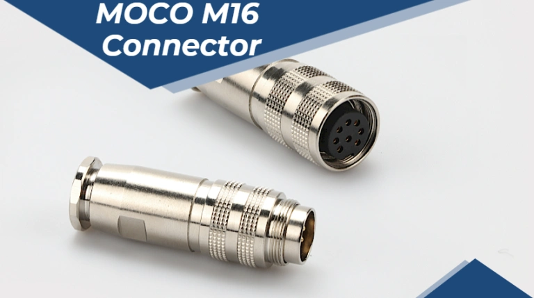 Connecteur De Prise Etanche 8 Broches M - F - Noir - Bricolage