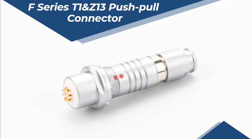  Professional F Series Waterproof 1F.T1.G02 Straight plug male to z13 female Push Pull Circular Connector manufacturers 