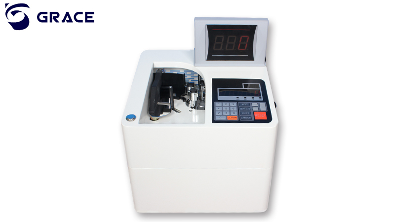GRACE Vacuum Banknote Counter with Wheels & Light Weight GV450