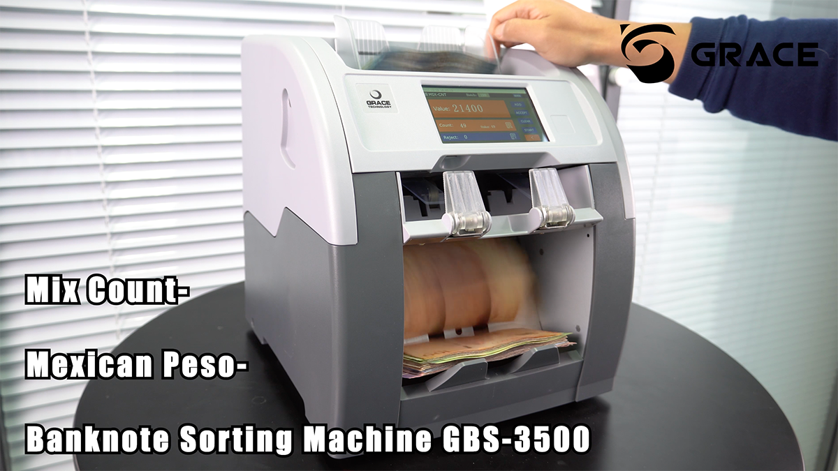 Machine de comptage de pesos mexicains mixtes GBS3500