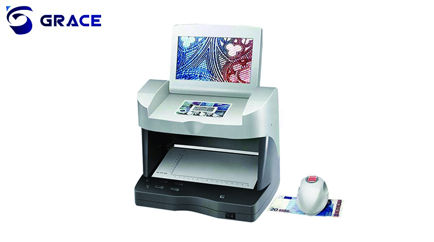Professional GRACE 7" LCD Multi-functional counterfeit money detector manufacturers
