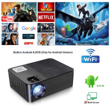 New design hot portable home cinema beamer gaming projector Support 1080p 4K projector 4800lumens