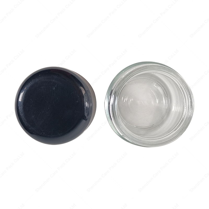 1g Container Custom Small Glass Child Resistant Black/White Concentrate Container ...