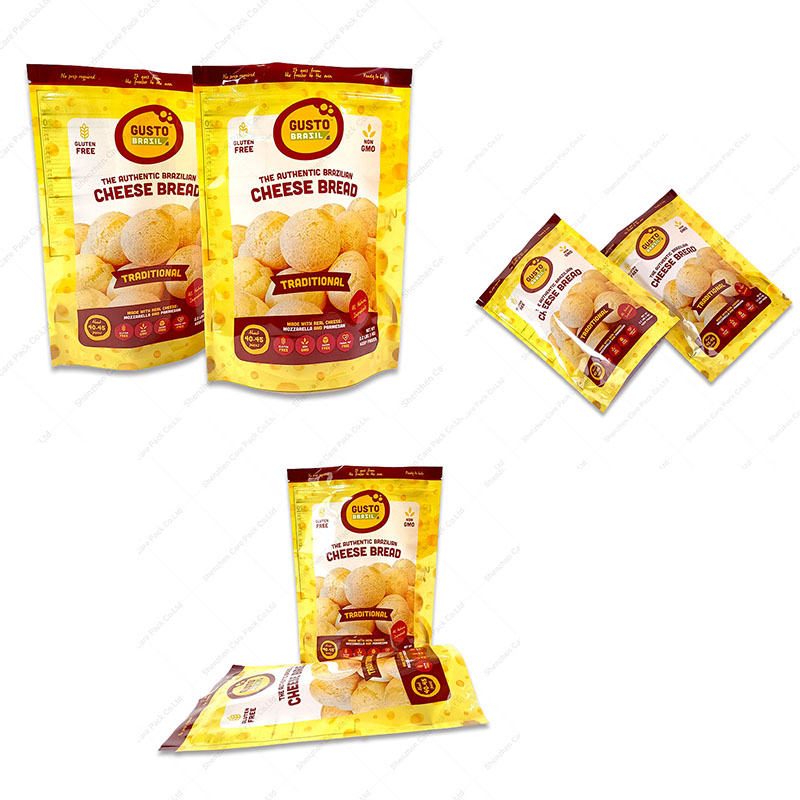 Custom Glossy Doypack Bolsa Resealable Nuts Potato Chips Packaging Seal ...