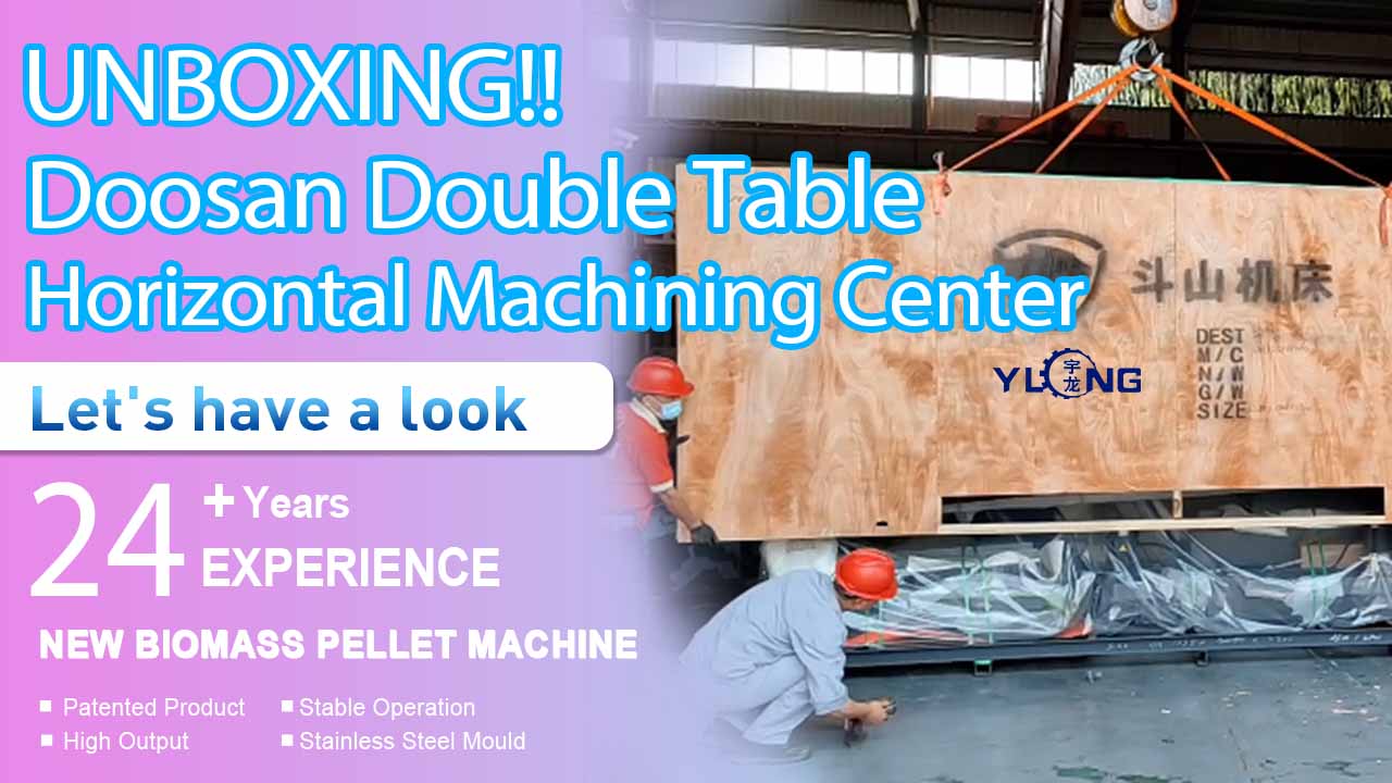 अनबॉक्सिंग !! Doosan डबल टेबल क्षैतिज मशीनिंग केंद्र