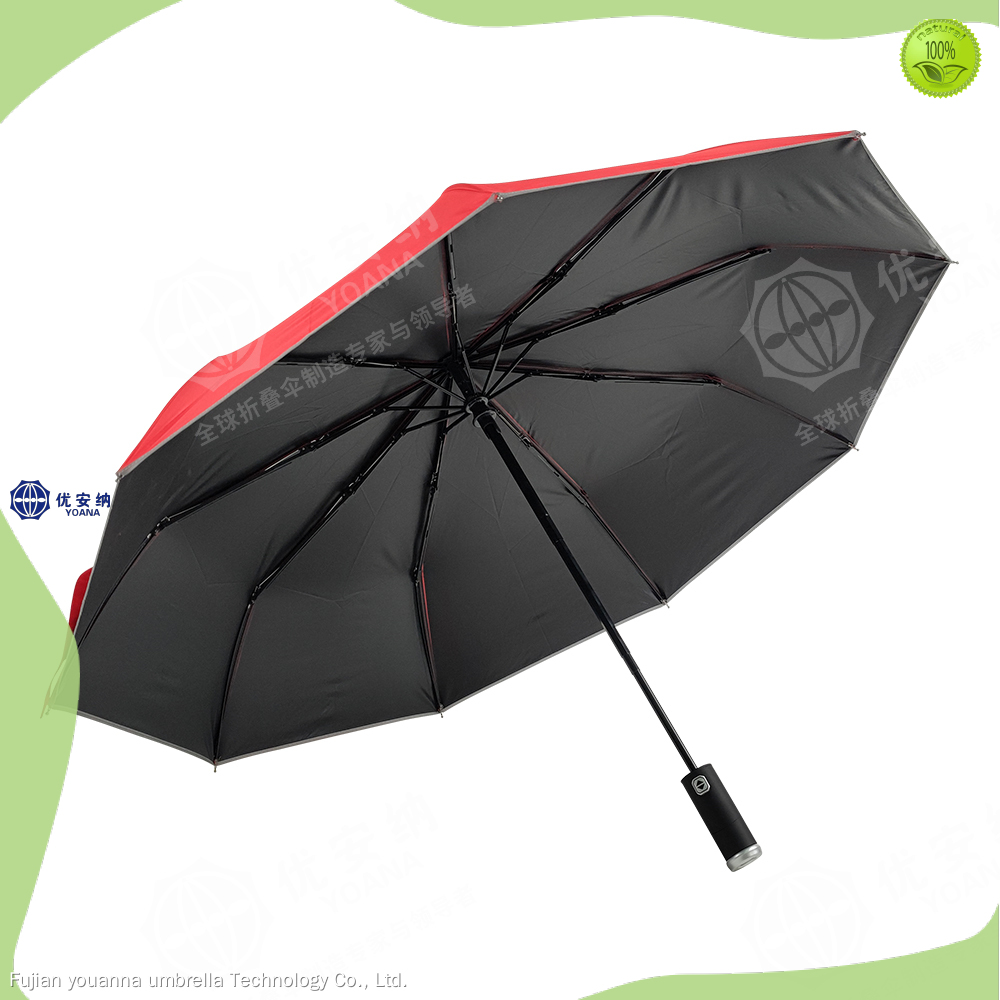 Custom umbrella with button to open factory Manufacturer Yoana