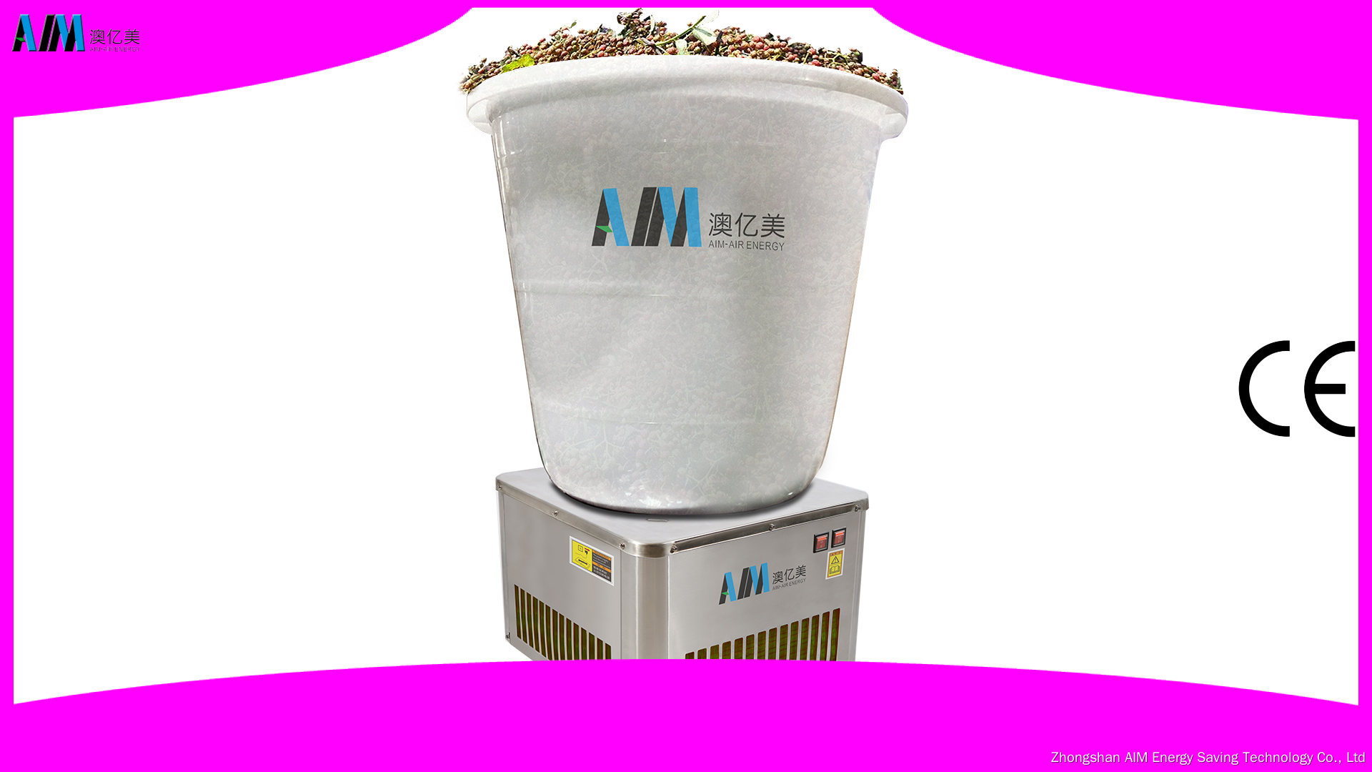 AIM Bucket Heat Pump Dryer - Small, Efficient for Nut Drying