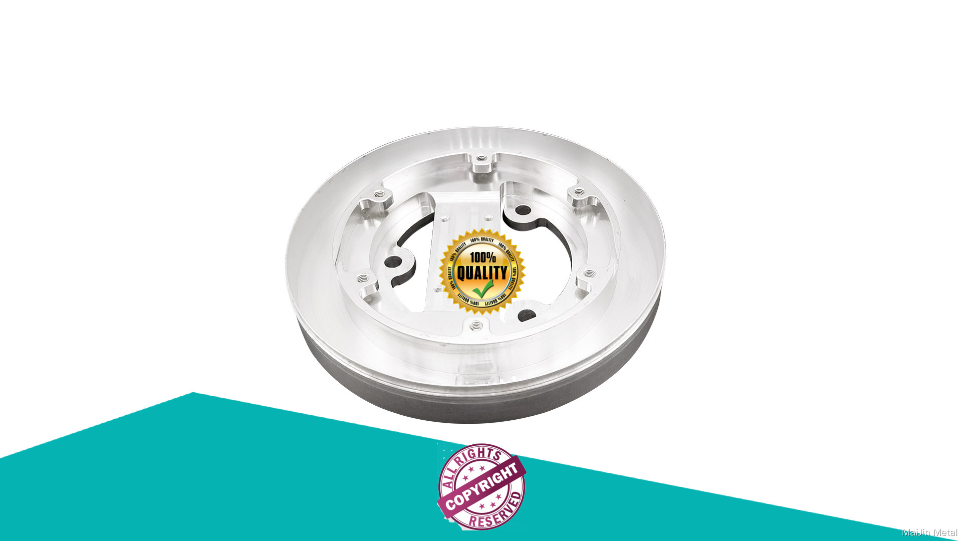 Anodized Aluminum CNC Milling Parts - 3.75"Dia x 0.53"L