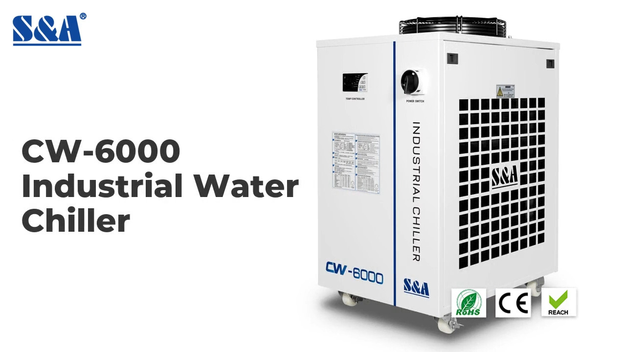 Industrial Chiller System CW6000 3.45kW Cooling Capacity 5 to 35°C Temperature Control Range