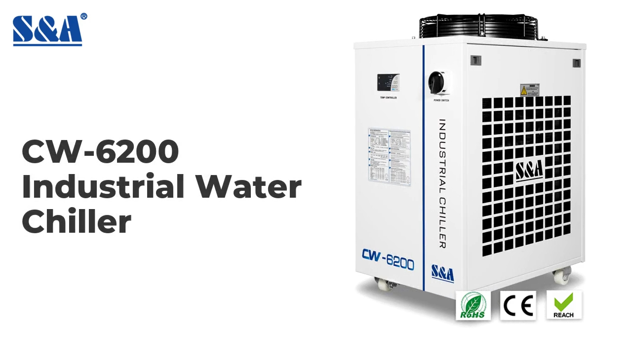 Industrial Water Chiller System CW6200 5100W Cooling Capacity TEYU S