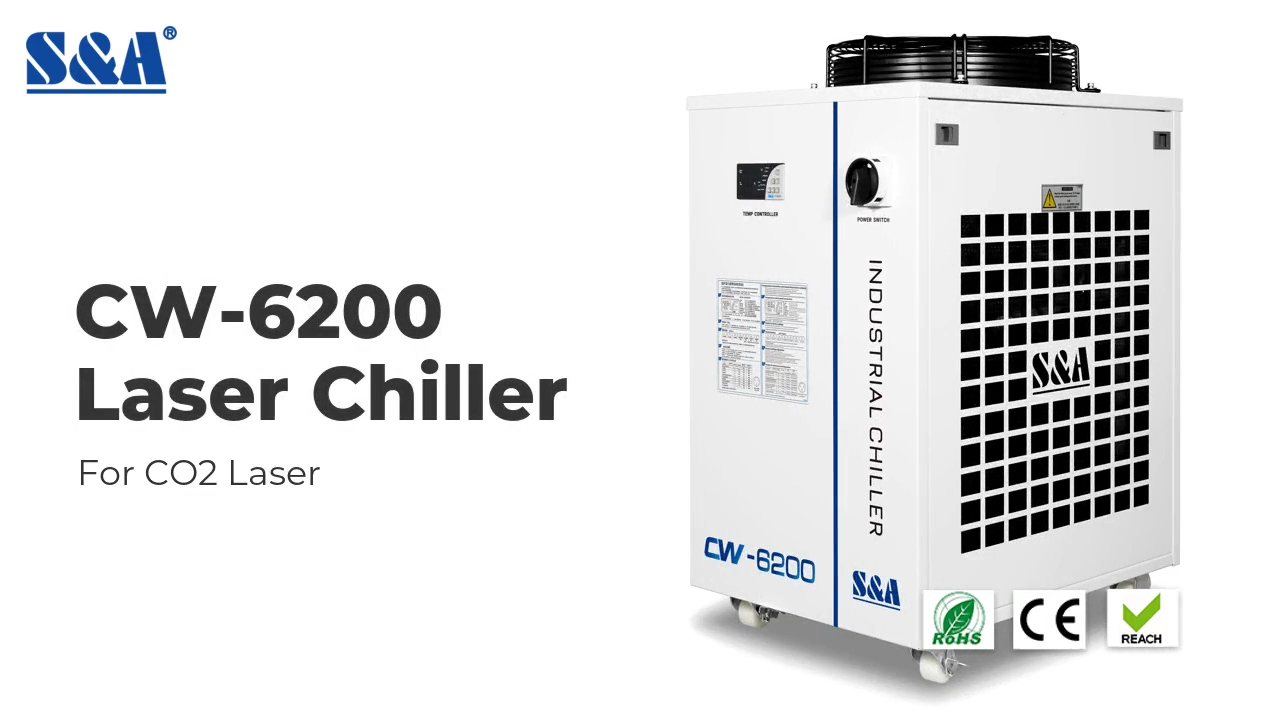 CO2 Laser Cooling System CW6200 for 600W CO2 Laser Glass Tube TEYU S