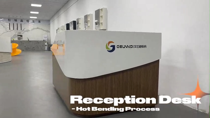 Best Solid Surface reception desk Soild Surface slabs Factory Price - GELANDY