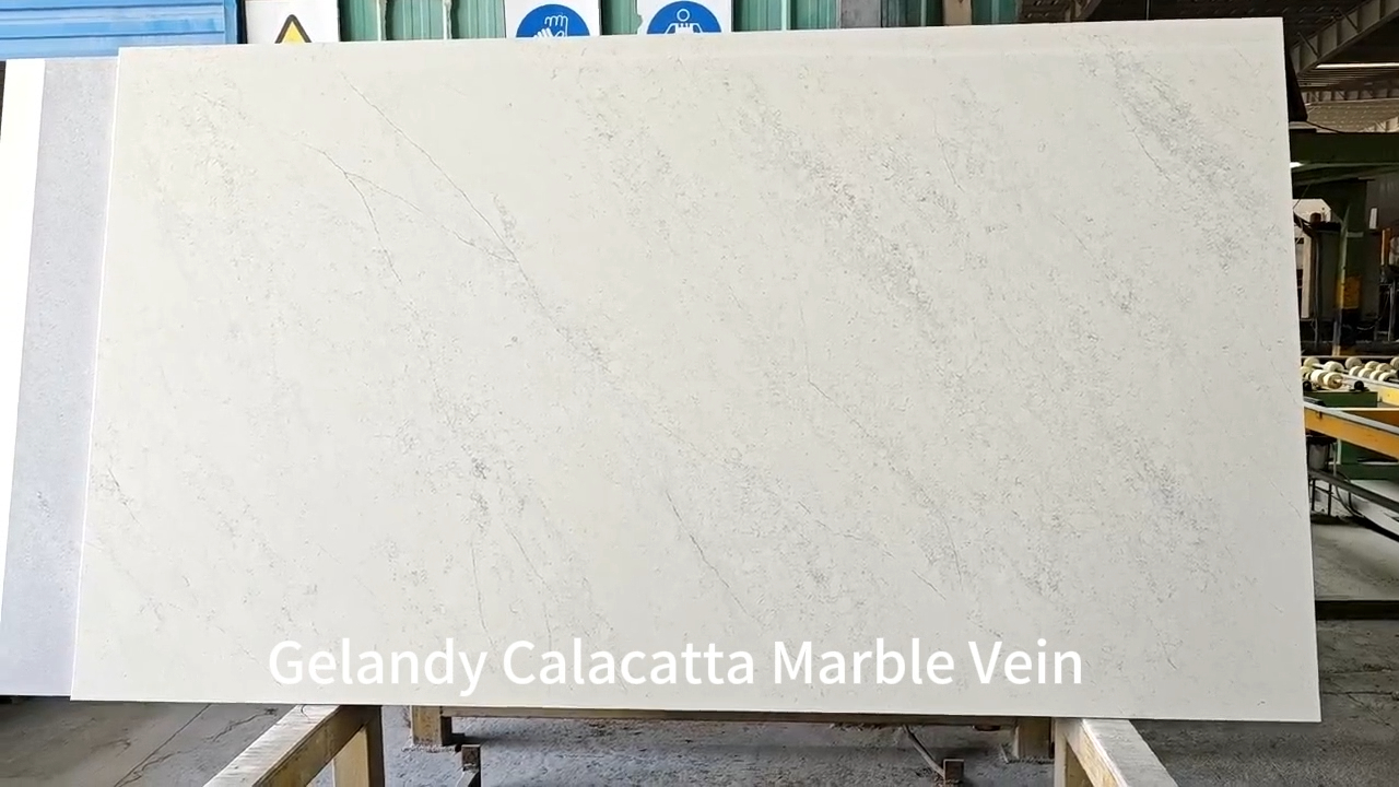 Quality quartz calacatta marble vein quartz stone Manufacturer | GELANDY