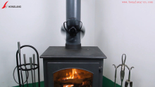 4 Blades Flue Pipe Magnet Fireplace Fan, Heat Powered Stove Fan for Wood/Log Burner/Fireplace, Eco-Friendly