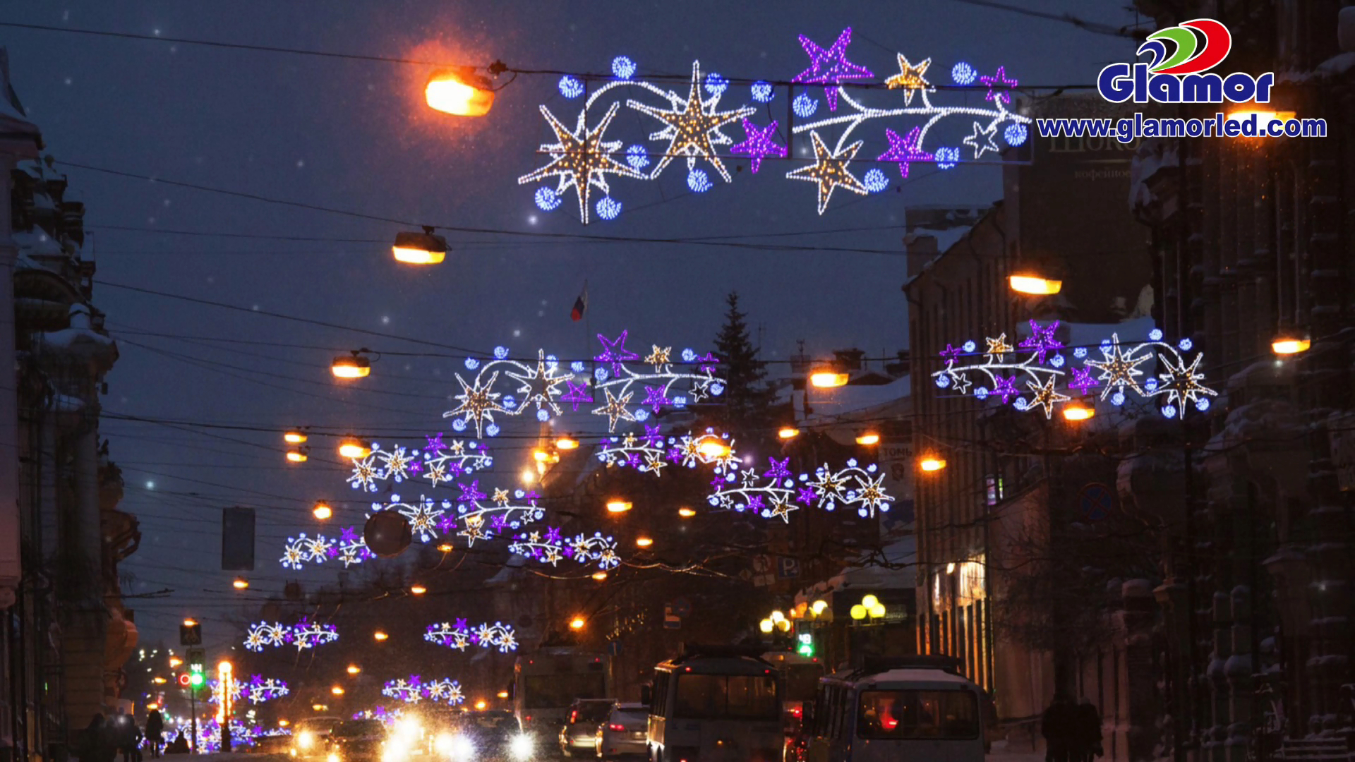 Russia Lighting Project by using LED motif lights Supplier