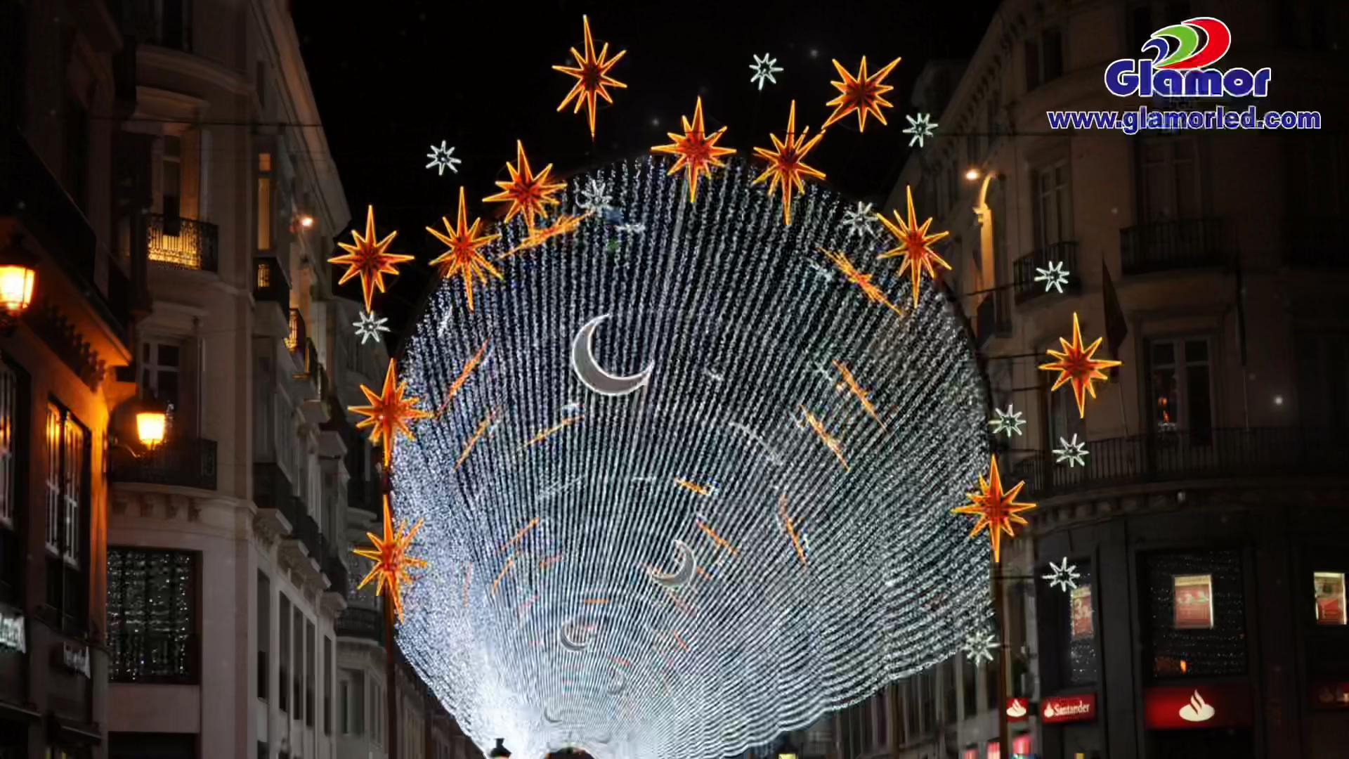 Christmas LED Motif Lights Lighting Show Project On Europe Supplier