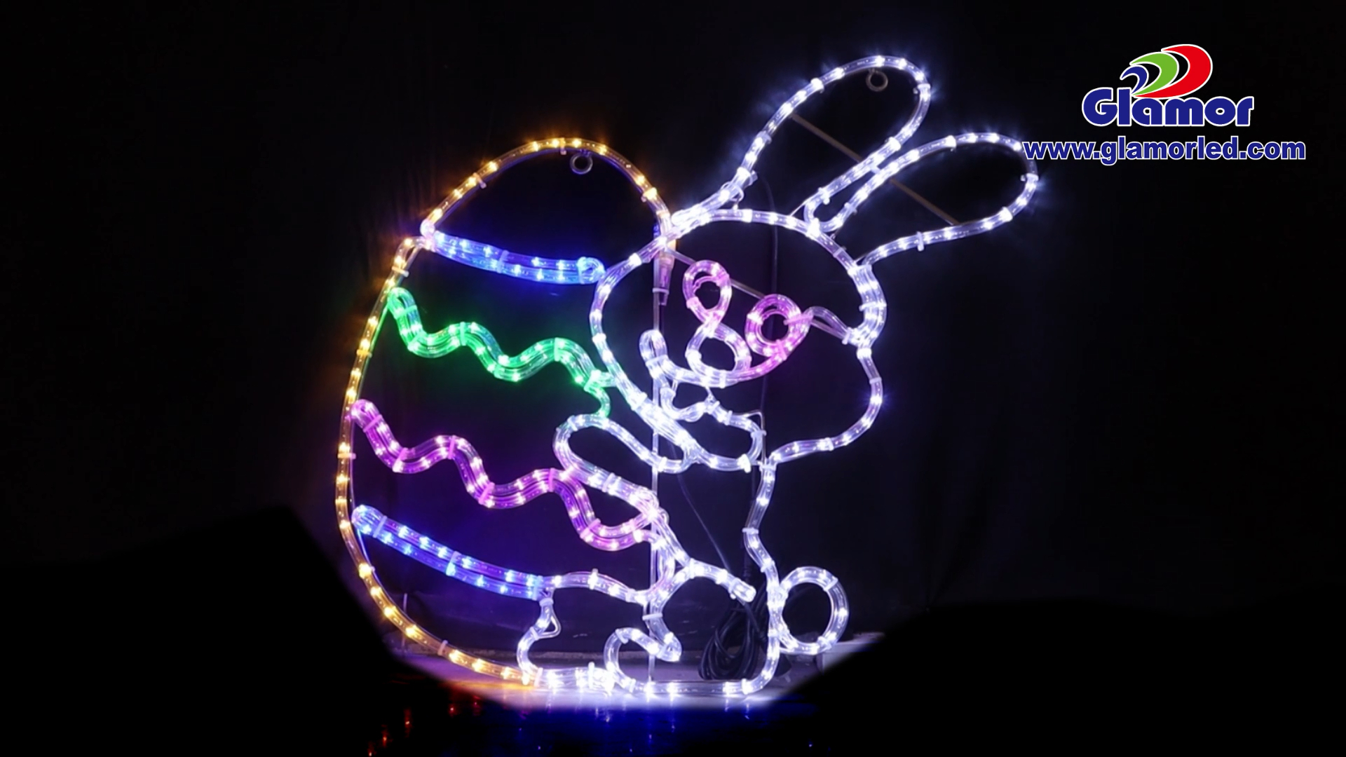 Halloween Bunnies and eggs IP65 waterproof LED motif Lights for