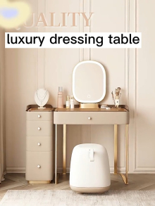 Modern Storage Dresser Makeup Table Bedroom Dressing Table With Mirror And Stool Modern Storage Dresser