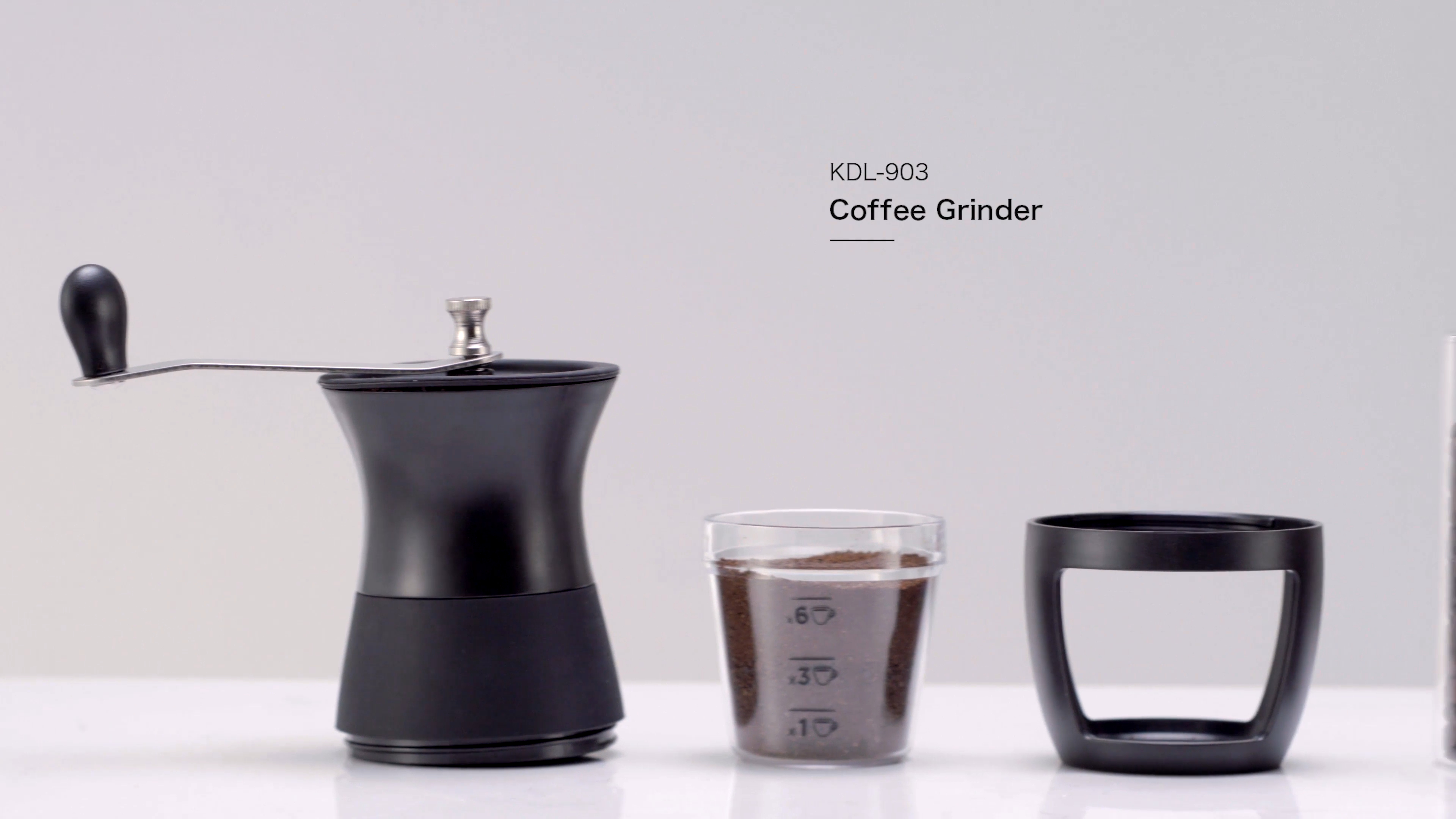 販売のためのLFGB手動コーヒーグラインダーセラミックハンドコーヒーグラインダーミル
