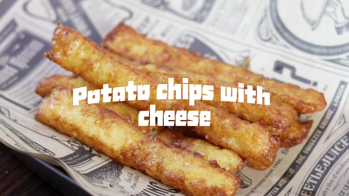Machen Sie ganz einfach köstliche käsige Kartoffelchips Produkte | Schärfen