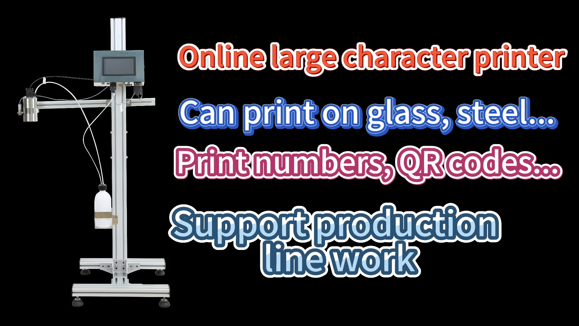 Application Of Online Large Character Printer In Production Line. | Faith