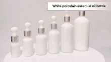 white color essential oil glass bottle-Hanya