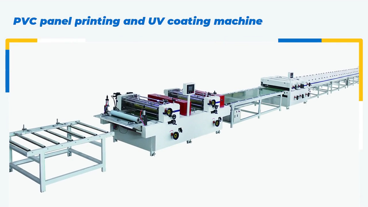 PVC panel printing and UV coating machine