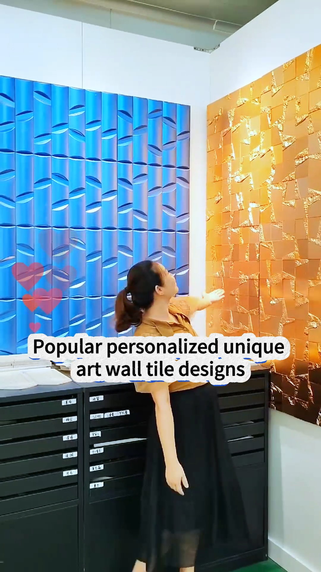 Handmade unique custom mold art wall tiles living room bathroom 3D ...