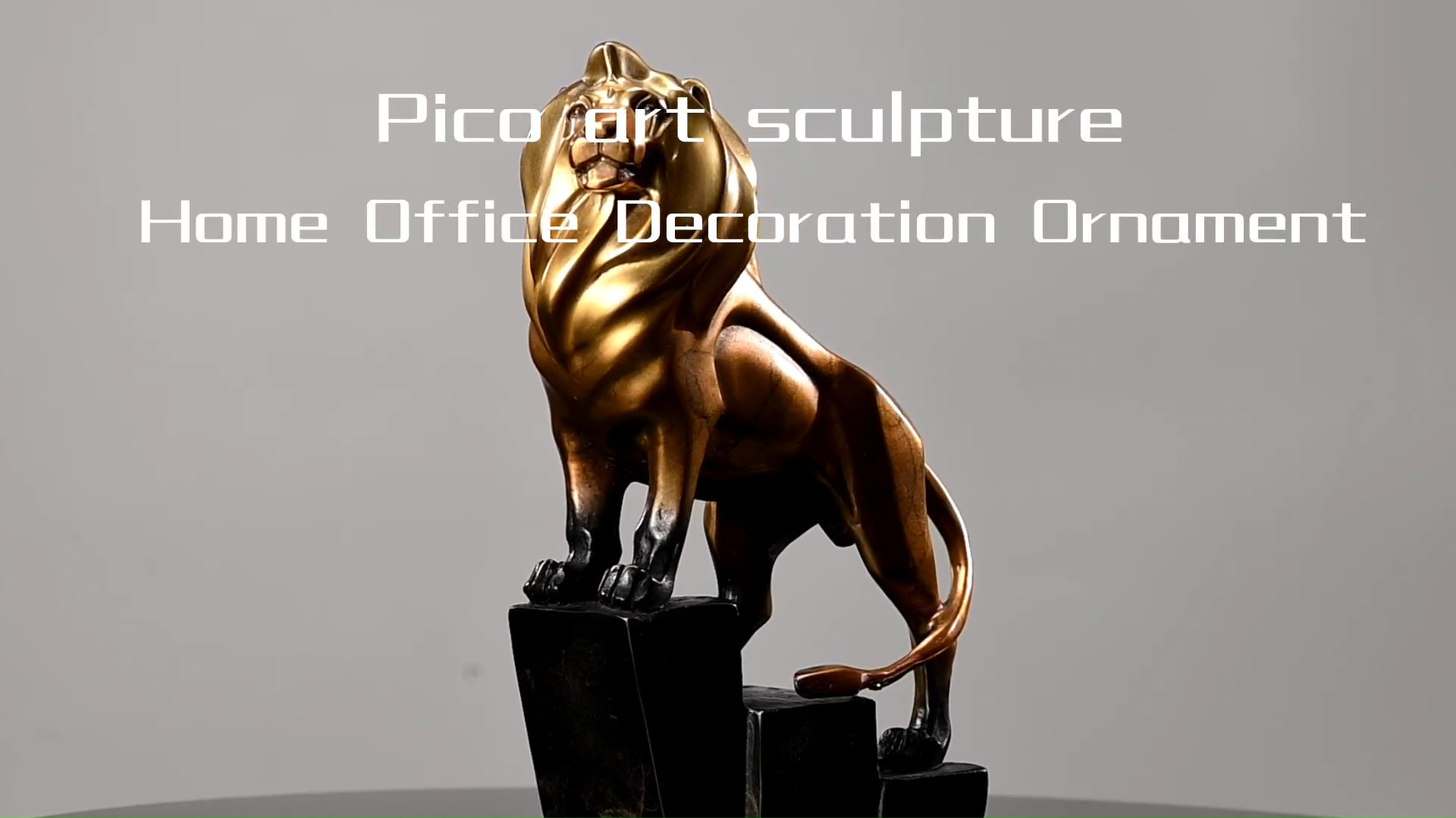 Intro to Brass table sculpture Lion statue Pico Art