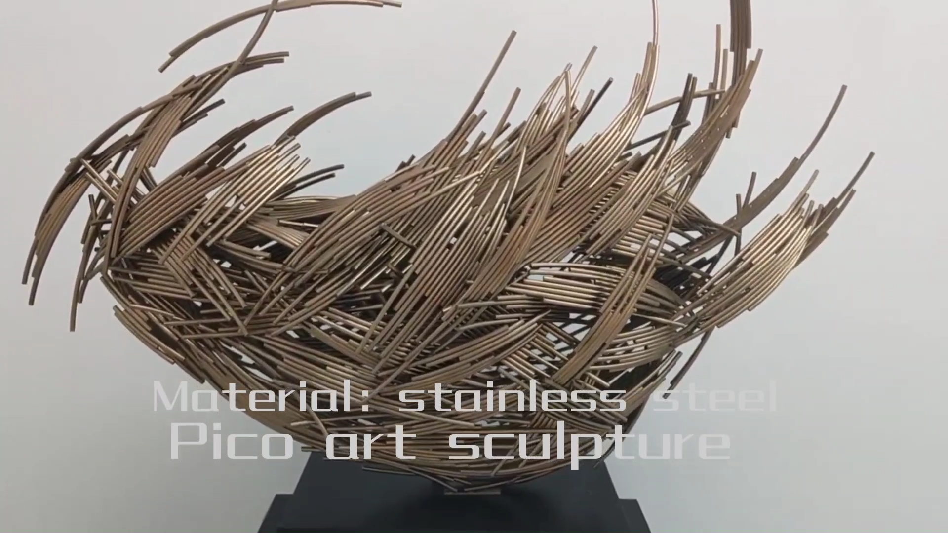Best metal round rod welding sculpture Supplier