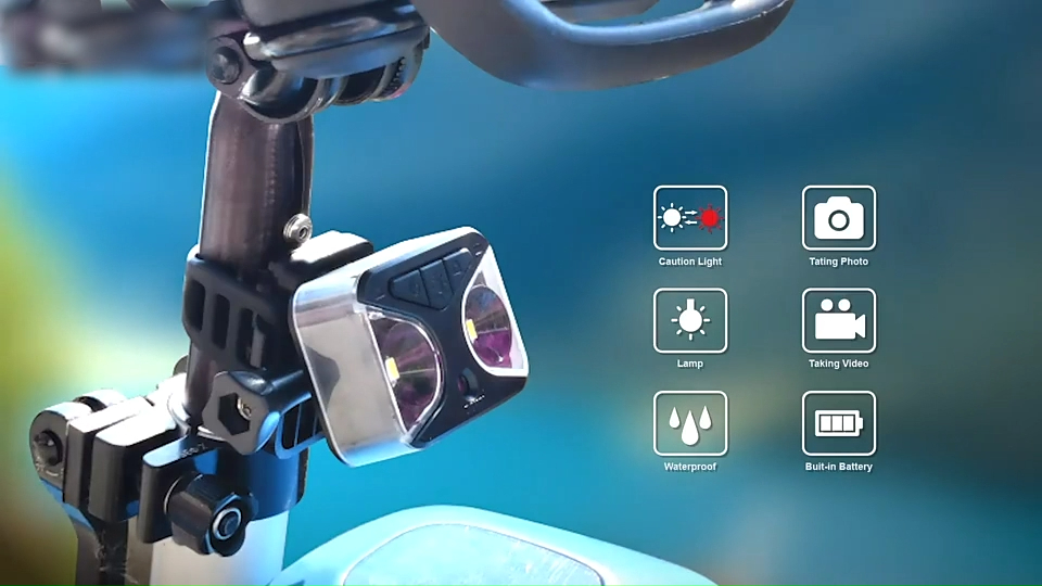 Bike Tail Camera 1080P Resolution with LED light