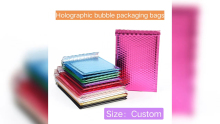 Holographic bubble packaging bags custom wholesale RSH Packaging China