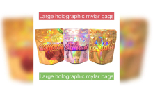 Large holographic mylar bags custom wholesale RSH Packaging China