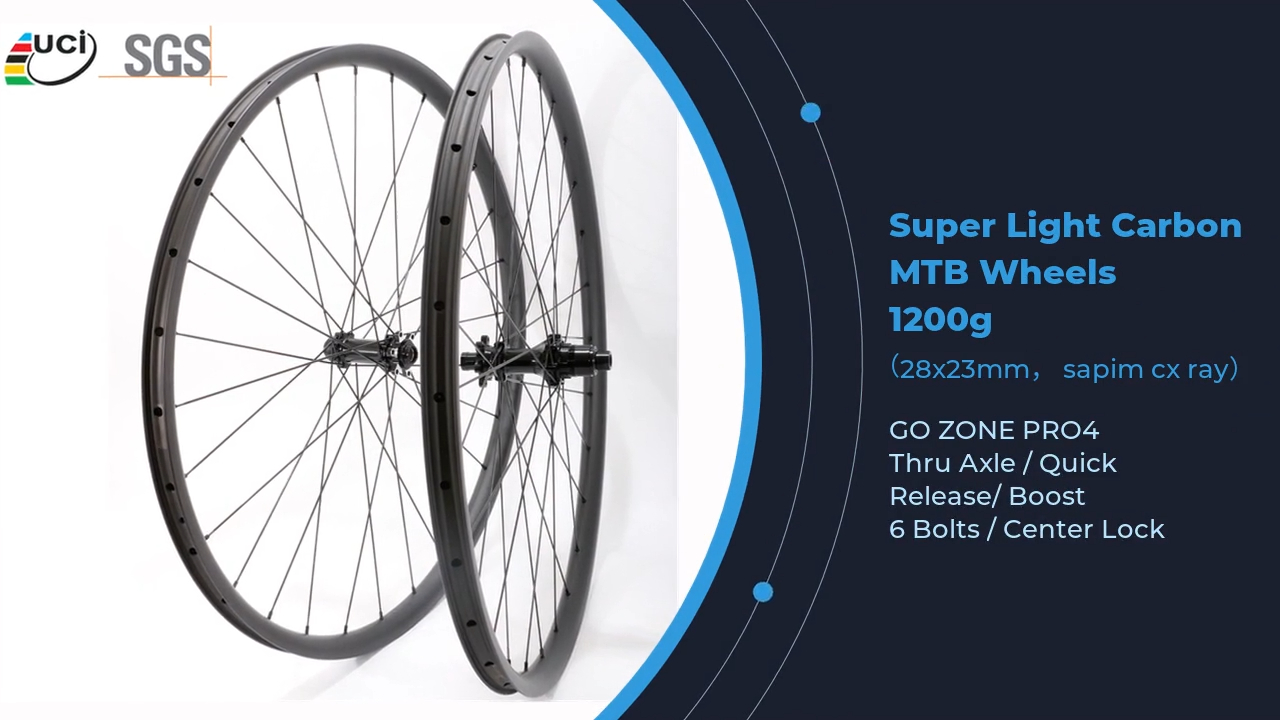 1200g のみ 29 カーボン MTB ホイール 超軽量 Gozone Pro4 ホイールセット