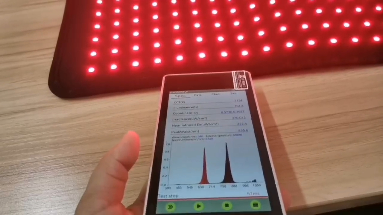 KR120 Red Light Therapy Spectrum Report | Kinreen