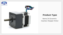 1.8° Nema 24 HSG Eccentric Gearbox Stepper Motor 60x60mm for CNC Milling