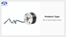 0.9° 36mm 2-Phase Hybrid Round Stepper Motor 36x36mm With 4leads