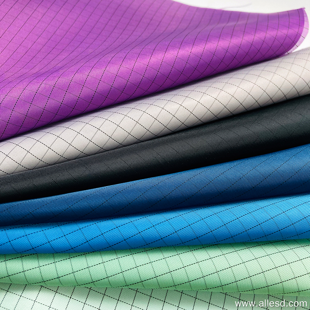 Anti Static 5mm Grid Woven ESD Fabric with Composition 98% Polyester 2% ...