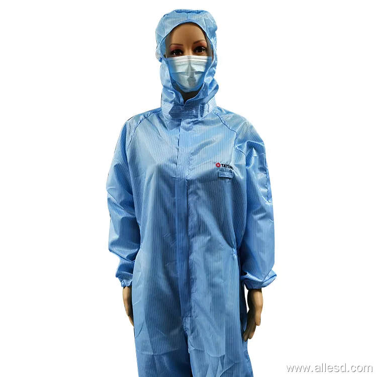 Combinaison de Protection Anti-Poussière Vêtements de Travail Anti-Particules Combinaison de Protection Polyester Résistant à l'Électricité Statique Anti-Poussière Vêtements de Travail pour Atelier de Vêtements