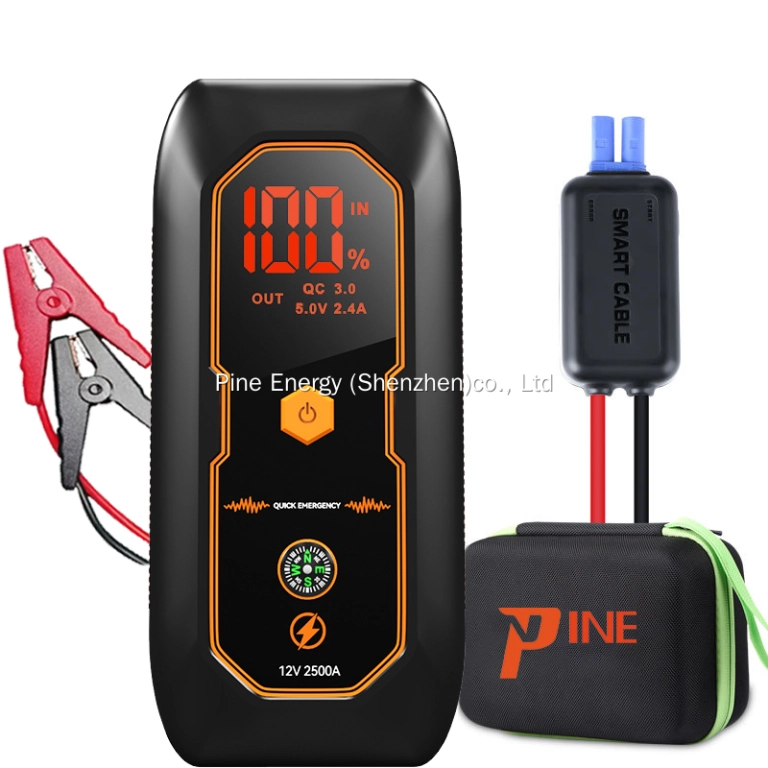 High Power 16000mAh Lithium Battery Jump Starter with Air Compressor Multi-Function Automobile Emergency Jump Start Powe