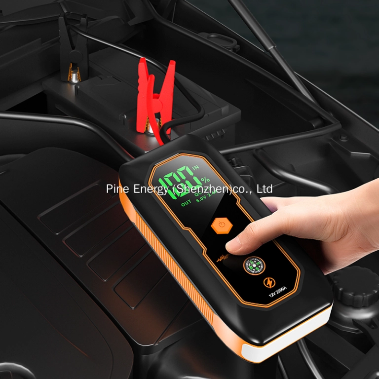 High Power 16000mAh Lithium Battery Jump Starter with Air Compressor Multi-Function Automobile Emergency Jump Start Powe price