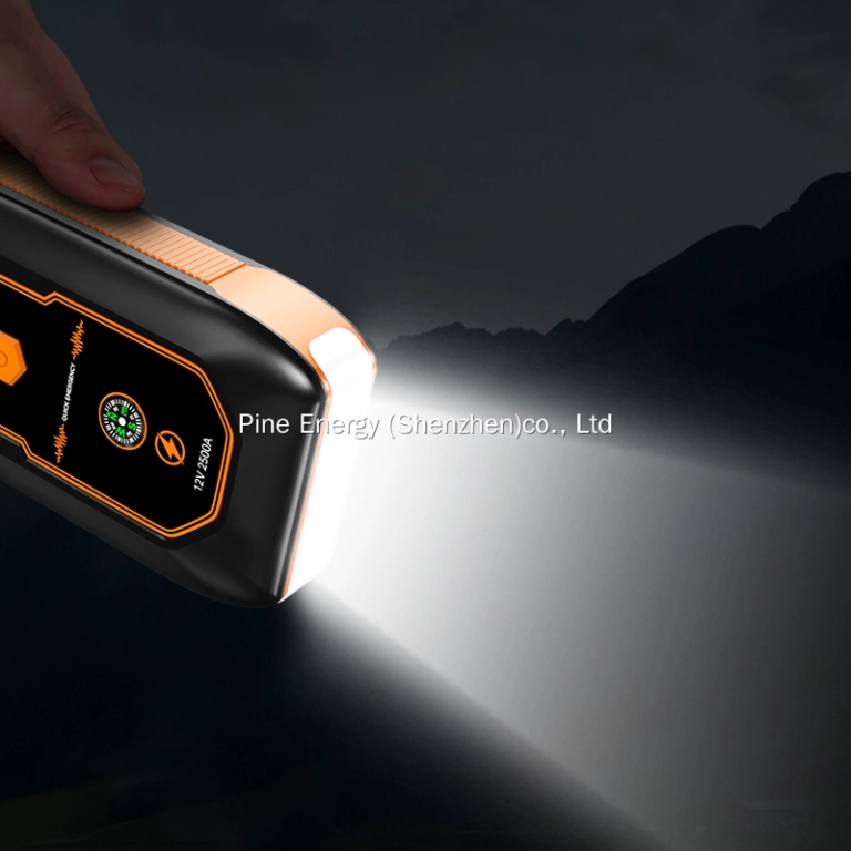 High Power 16000mAh Lithium Battery Jump Starter with Air Compressor Multi-Function Automobile Emergency Jump Start Powe  in  Shenzhen