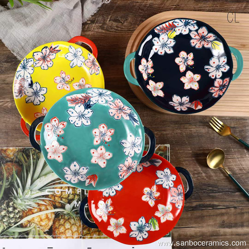 Best Underglaze color dinner plate ceramic set Factory Price SANBO